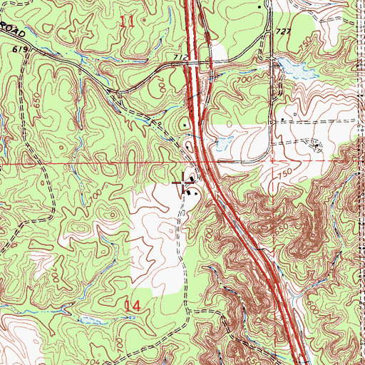 Topographic Map of Ninemile (historical), CA