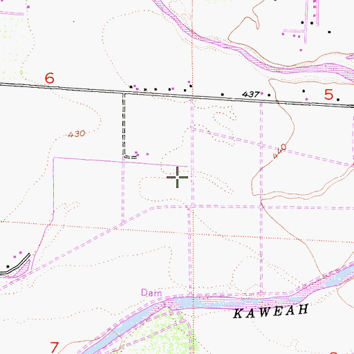 Topographic Map of Long Canal (historical), CA