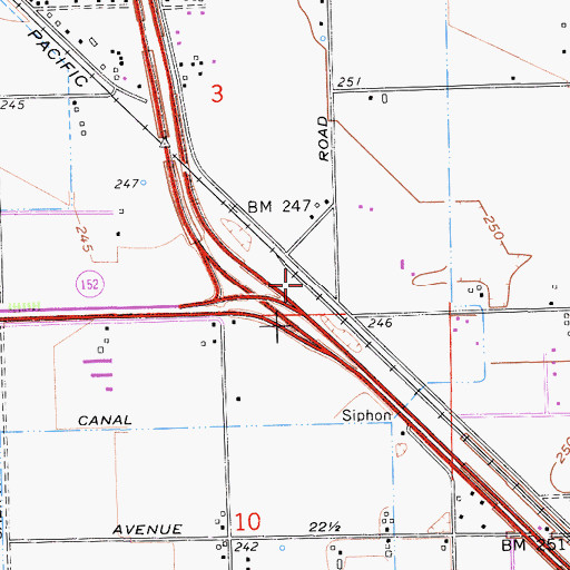 Topographic Map of Califa (historical), CA