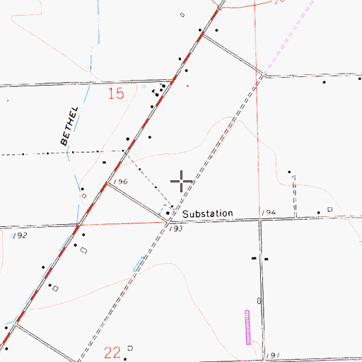 Topographic Map of Tyler (historical), CA