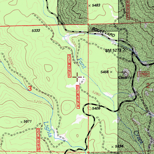 Topographic Map of Fant Gathering Corral (historical), CA