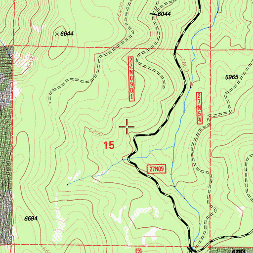 Topographic Map of Lone Pine Mine Number 1, CA