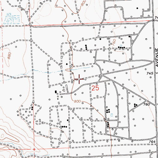 Topographic Map of Camp 25-D (historical), CA