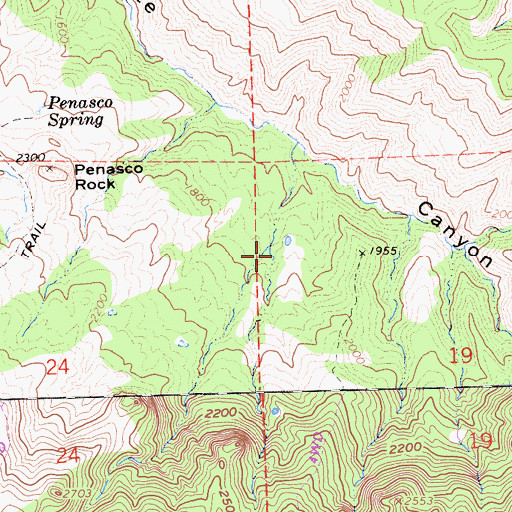 Topographic Map of Motte Cabin (historical), CA