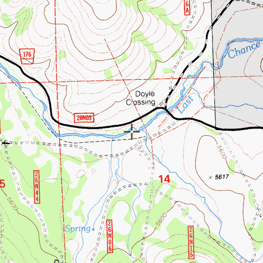 Topographic Map of Rogers Creek, CA