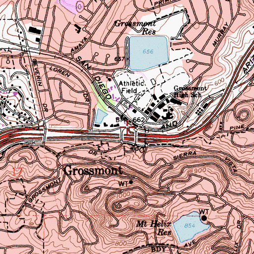 Topographic Map of Alta (historical), CA