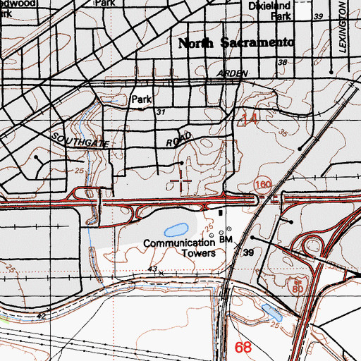 Topographic Map of Deadmans Lake (historical), CA