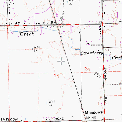 Topographic Map of Graham (historical), CA