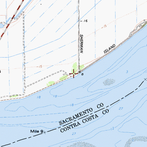 Topographic Map of Gutman Landing, CA