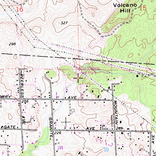 Topographic Map of Indian Stone Corral Park, CA
