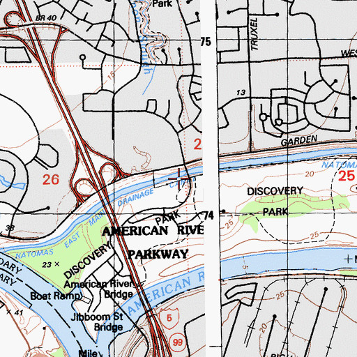 Topographic Map of Jedediah Smith Trail, CA