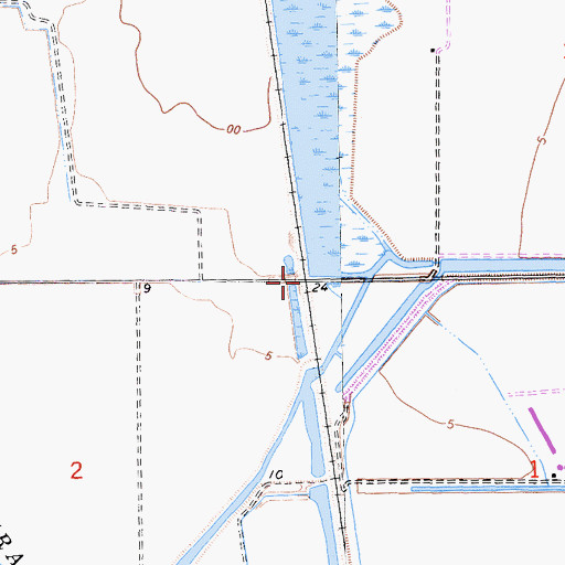 Topographic Map of Lambert (historical), CA