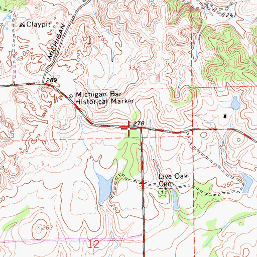 Topographic Map of Michigan Bar (historical), CA