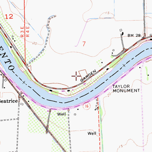 Topographic Map of Mound Ranch (historical), CA