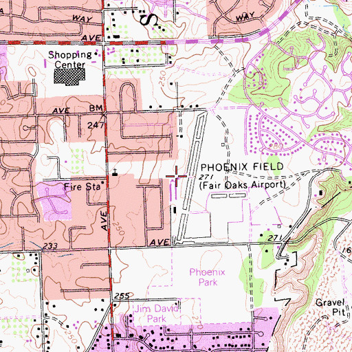 Topographic Map of Phoenix Field (historical), CA