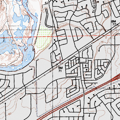 Topographic Map of Routier (historical), CA
