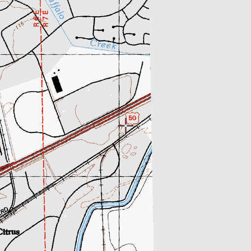 Topographic Map of Salsbury (historical), CA