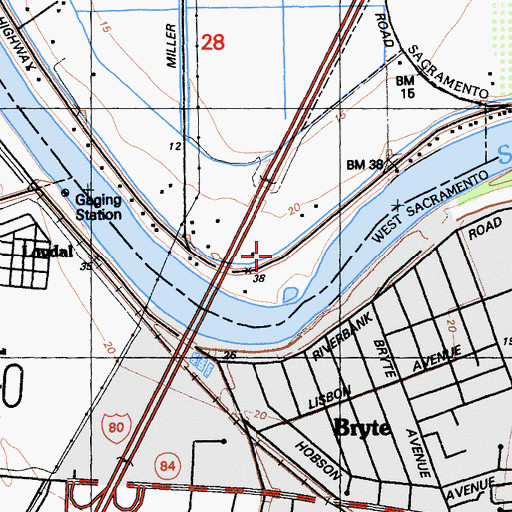 Topographic Map of Silvas Grove (historical), CA