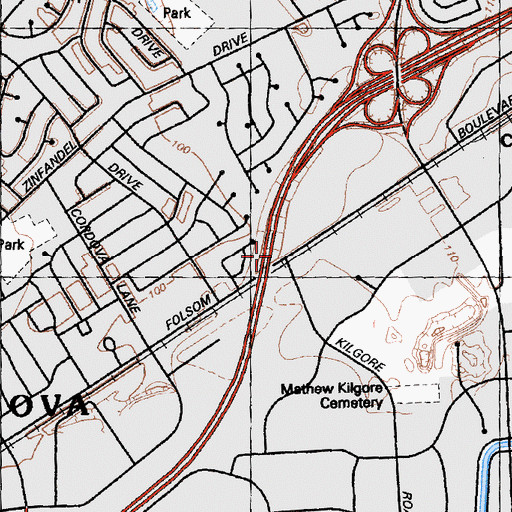 Topographic Map of Soudan, CA