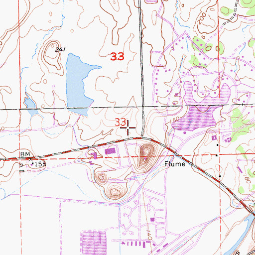 Topographic Map of Stone House School (historical), CA