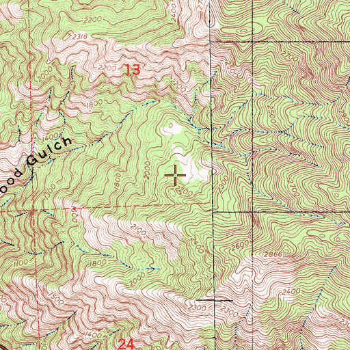 Topographic Map of Buckeye Spring, CA