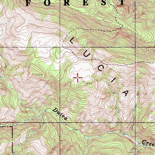 Topographic Map of Dutra Place (historical), CA