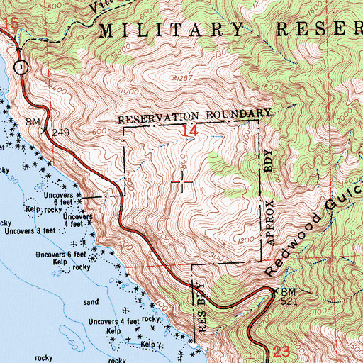 Topographic Map of Evans Brothers Cow Camp, CA