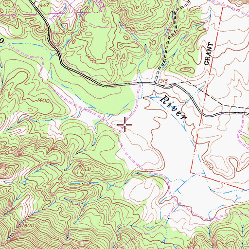 Topographic Map of Sans (historical), CA