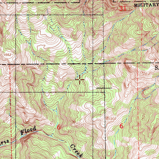 Topographic Map of Old Jones Ranch (historical), CA