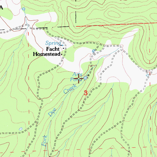 Topographic Map of Arts Pond, CA