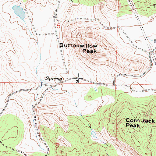Topographic Map of Drum Valley School (historical), CA