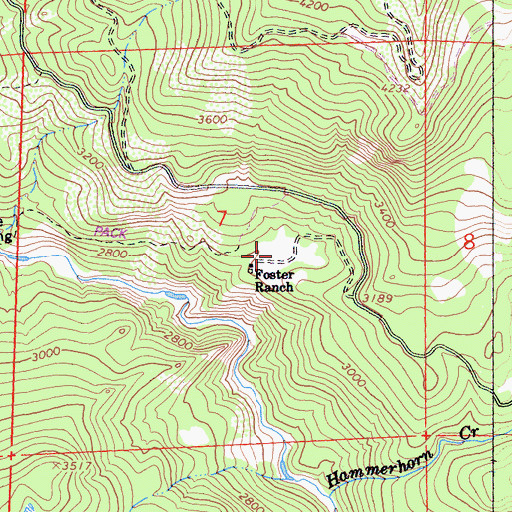Topographic Map of Barney Meadow, CA