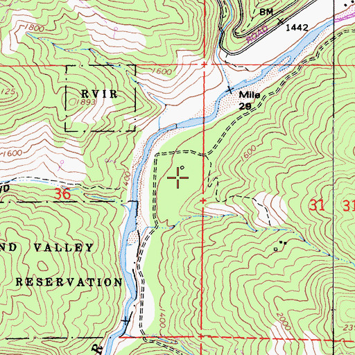 Topographic Map of Covelo Ranger Station (historical), CA
