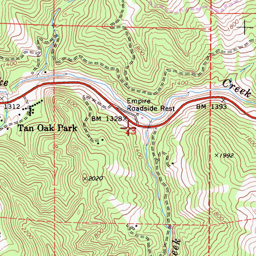 Topographic Map of Empire (historical), CA