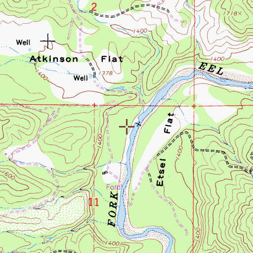 Topographic Map of Etsel Crossing, CA