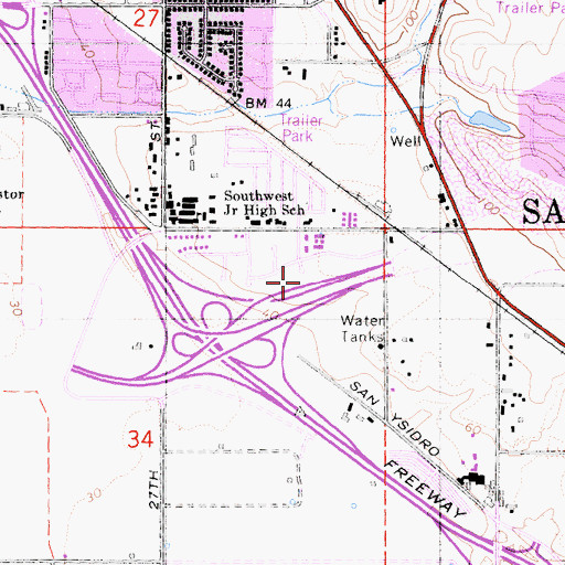 Topographic Map of Howard Ranch (historical), CA
