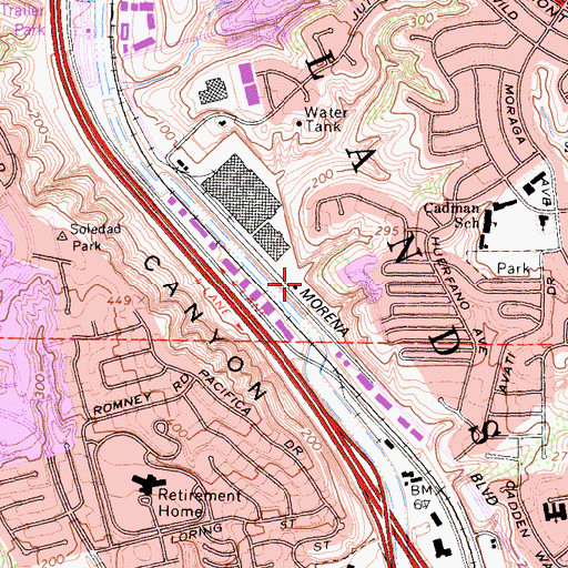 Topographic Map of Ladrillo (historical), CA