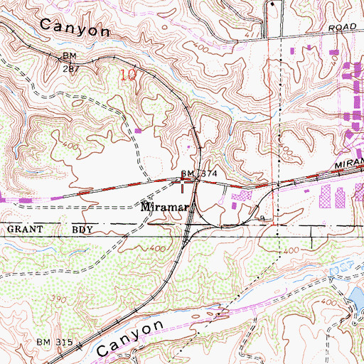 Topographic Map of Linda Vista (historical), CA