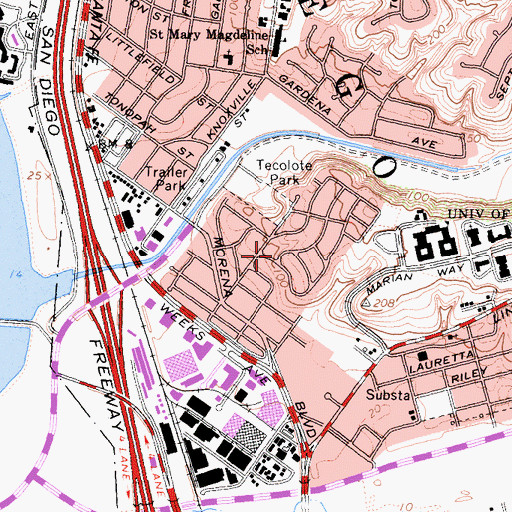 Topographic Map of Overlook, CA