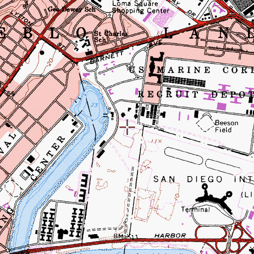 Topographic Map of Peninsula Point (historical), CA