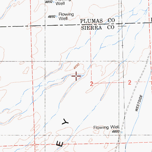 Topographic Map of Fletcher Creek, CA