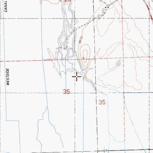 Topographic Map of Perry Creek, CA