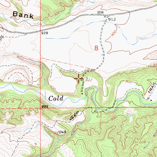 Topographic Map of Hatfield Place (historical), CA