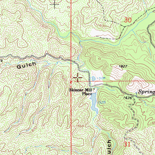 Topographic Map of Heitman Place (historical), CA