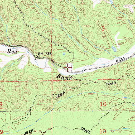 Topographic Map of Irish Place (historical), CA