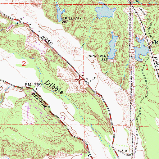 Topographic Map of Marion School (historical), CA