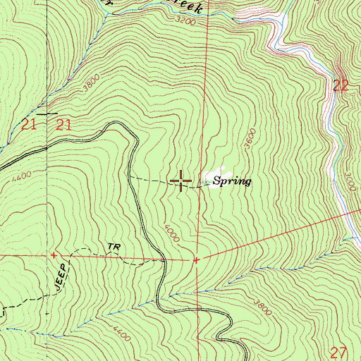 Topographic Map of Maxim Cabin (historical), CA