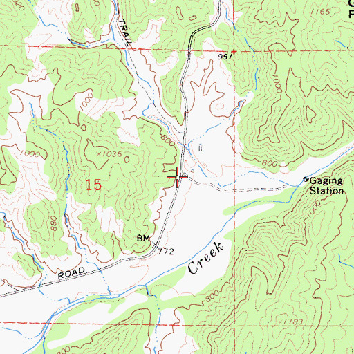 Topographic Map of Westend Galatin Place (historical), CA