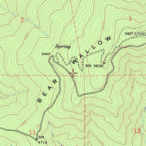 Topographic Map of Jolly Camp (historical), CA