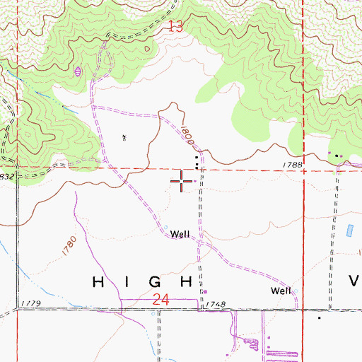 Topographic Map of Butler Ranch, CA